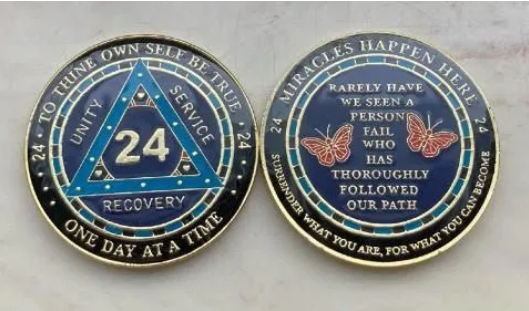 Specialty Medallions - Fancy Glitter Special Slogan Medallions - Rule 62, Welcome Home Heart, 24 Hours