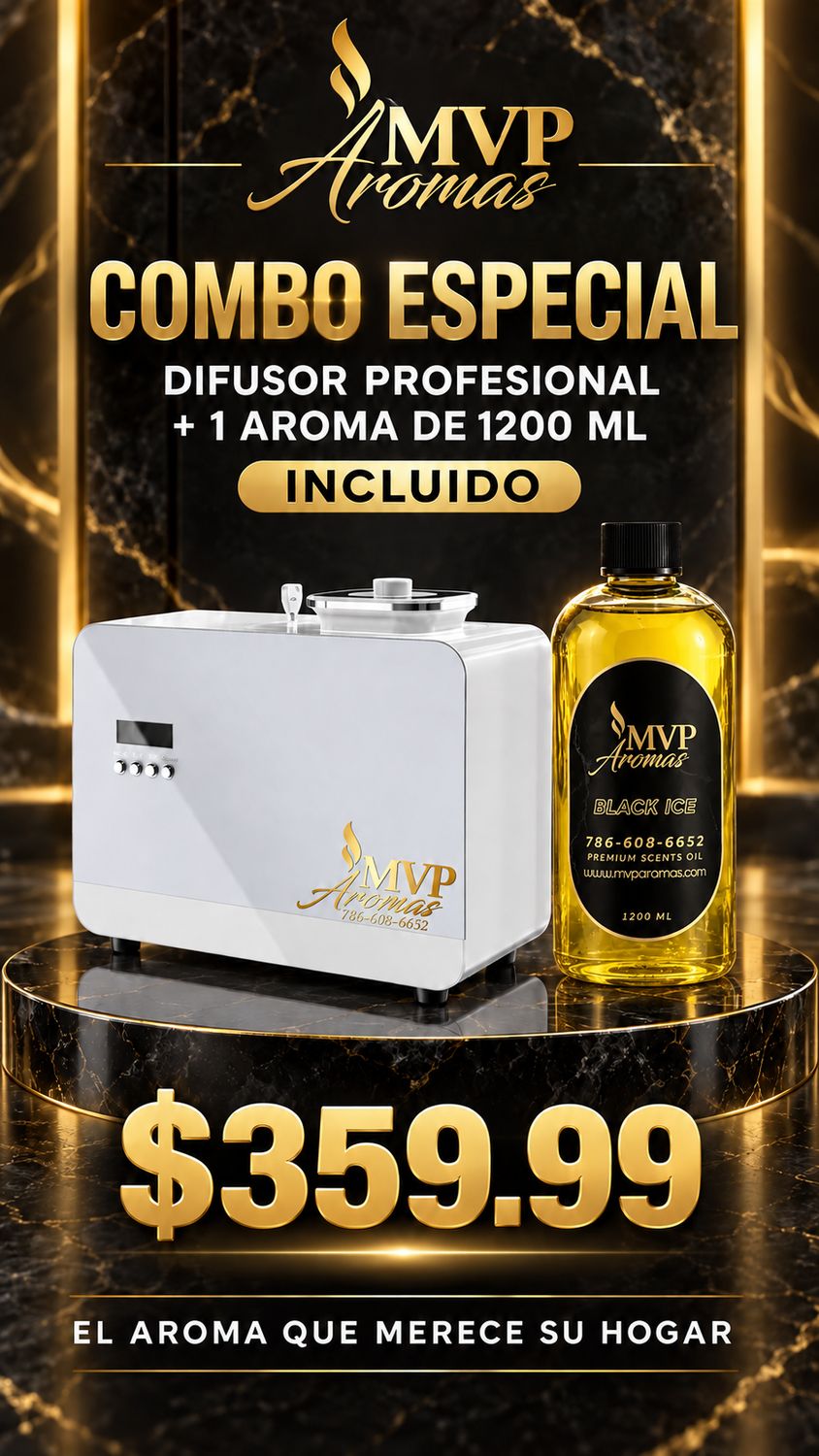 COMBO DIFFUSER 2000 MVP + 1200 ML AROMA