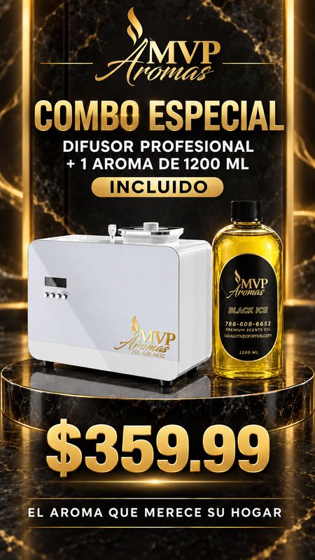 COMBO DIFFUSER 2000 MVP + 1200 ML AROMA COMBO DIFFUSER 2000 MVP + 1200 ML AROMA