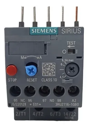 Rele Termico Siemens 4.5-6.3 Amp 3ru2116-1gb0