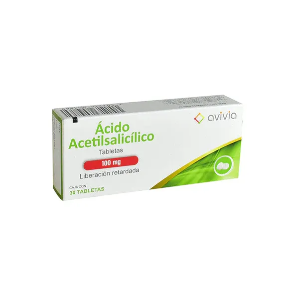 Acido Acetilsalicilico 100mg 30tabs Liberación Retardada