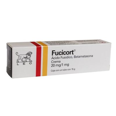 Fucicort (Acido Fusidico, Betametasona) 20mg/1mg, Crema en tubo 15mg