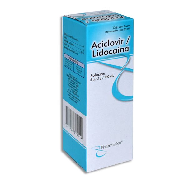 Aciclovir/Lidocaina 5g/2g/100ml Solucion 50ml