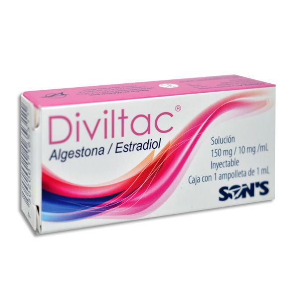 Diviltac (Algestona/Estradiol) 150mg/10mg/ml Inyectable 1amp