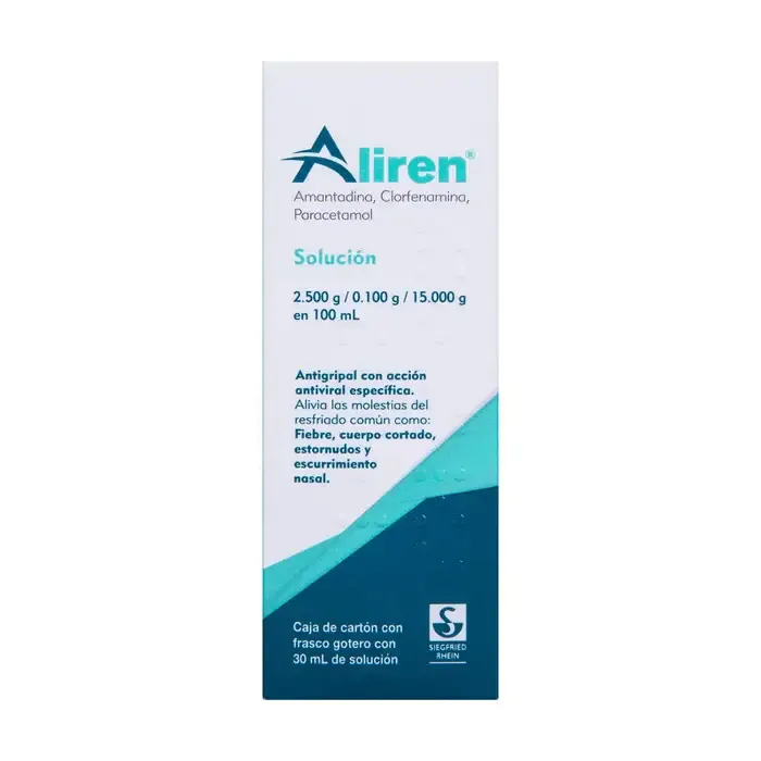 Aliren (Amantadina/Clorferamina/Paracetamol) 2.5g/0.1g/15g 100ml Gotero 30ml