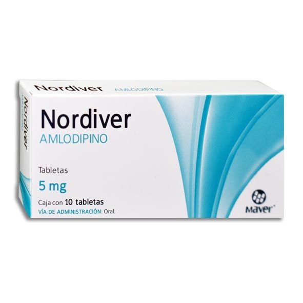 Nordiver (Amlodipino) 5mg 10tabs