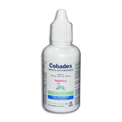 Cobadex Pediatrico (Ambroxol/Dextrometorfano) 400-400mg/100ml Gotero 30ml