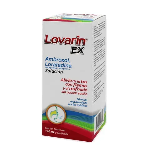 Lovarin EX (Ambroxol/Loratadina) 600-100mg/100ml Solucion 120