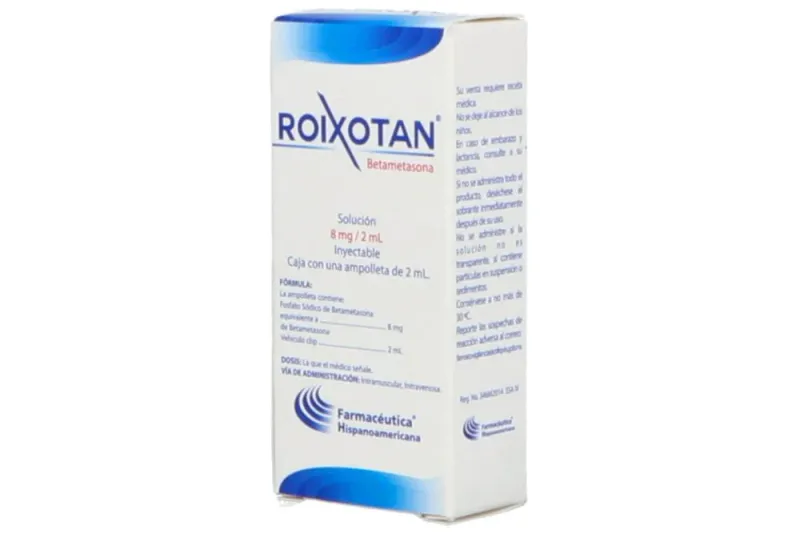 ROIXOTAN (Betametasona) 8mg/2ml Inyectable 1amp
