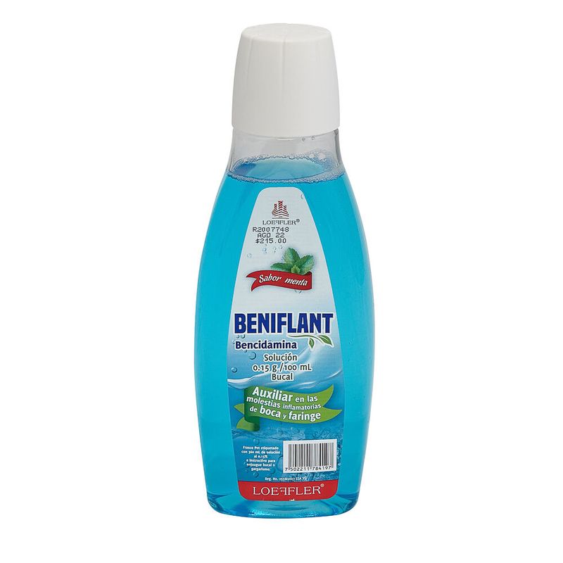 BENIFLANT (Bencidamina) 0.15g/100ml Solucion bucal 360ml
