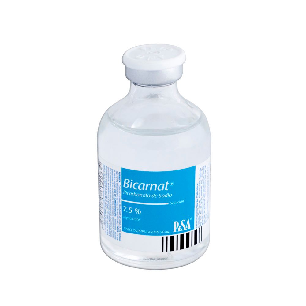 Bicarnat (Bicarbonato de Sodio) 7.5% Inyectable Frasco 50ml