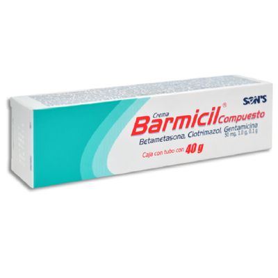 Barmicil Compuesto (Betametasona/Clotrimazol/Gentamicina) 50mg/1g/0.1g) Tubo 40g