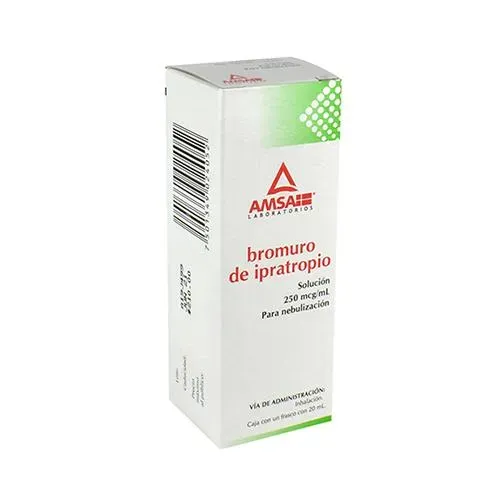 Bromuro de Ipratropio 250mcg/ml Solucion p/Nebulizacion 20ml