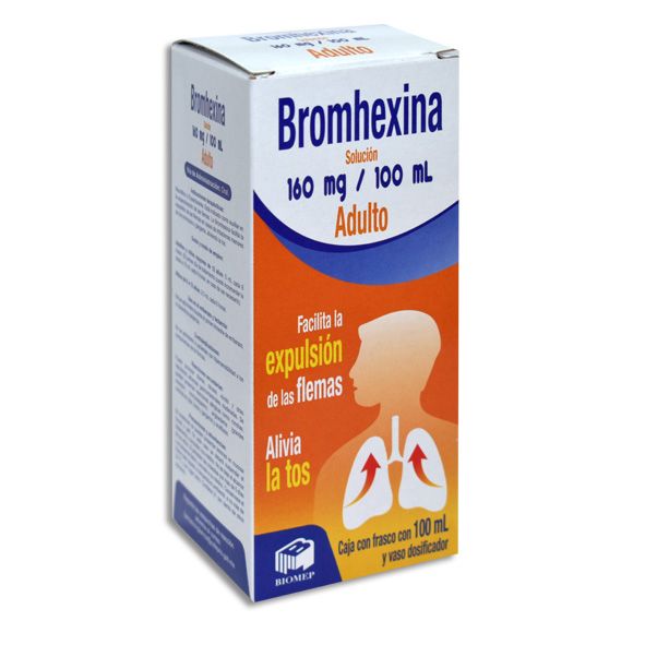 Bromhexina 160ml/100ml Solucion 100ml