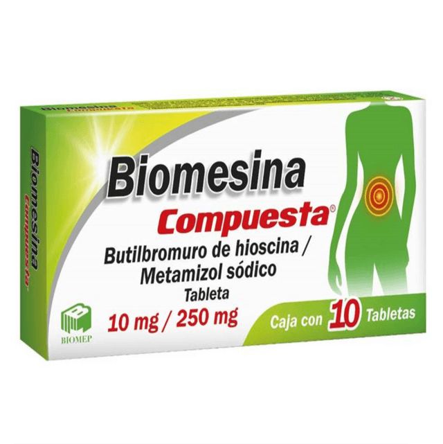 Biomesina Compuesta (B.Hioscina/Metamizol Sodico) 10mg/250mg 10tabs