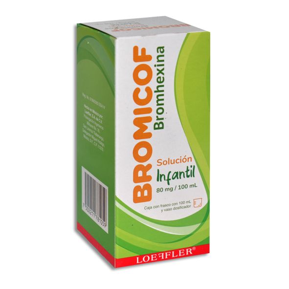 BROMICOF Infantil (Bromhexina) 80mg/100ml Solucion 100ml