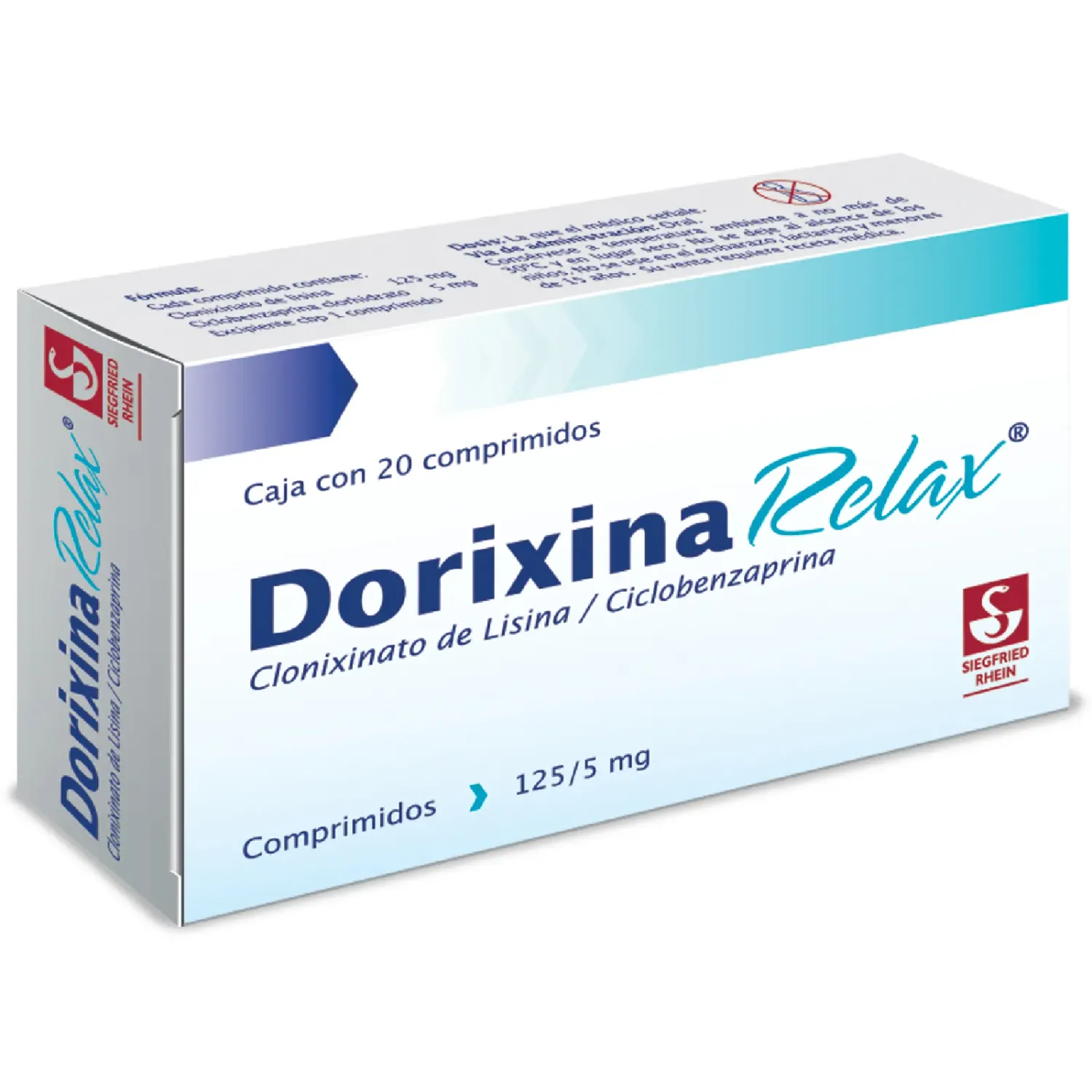Dorixina Relax (C.Lisina/Ciclobenzaprina) 125/5mg 20comp
