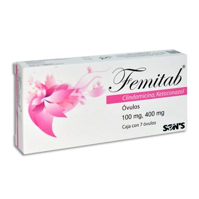 Femitab (Clindamicina/Ketoconazol) 100/400mg 7ovulos