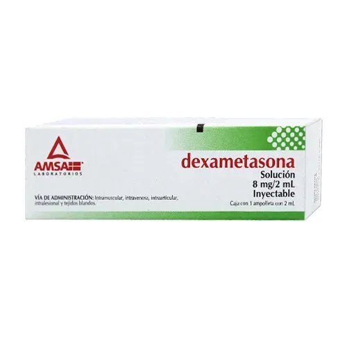 Dexametasona 8mg/2ml Solucion Inyectable 1 amp