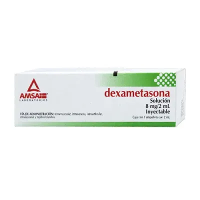 Dexametasona 8mg/2ml Solucion Inyectable 1 amp