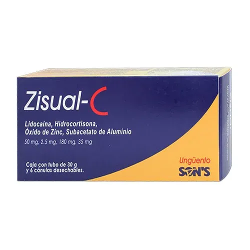Zisual-C Unguento 30g 6 Canulas Desechables