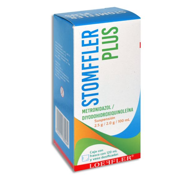 STOMFFLER PLUS (Metronidazol/Diyodohidroxiquinoleina) Suspension 120ml