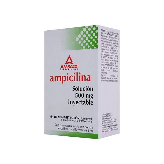 Ampicilina 500mg Inyectable