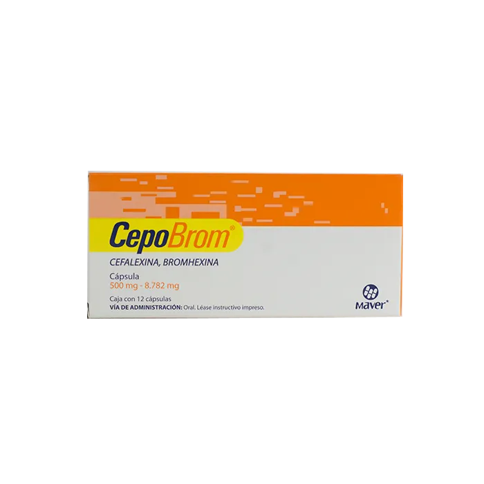 CepoBrom (Cefalexina/Bromhexina) 500mg/8.782mg 12caps