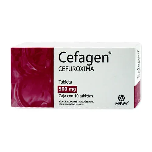 Cefagen (Cefuroxima) 500mg 10tabs