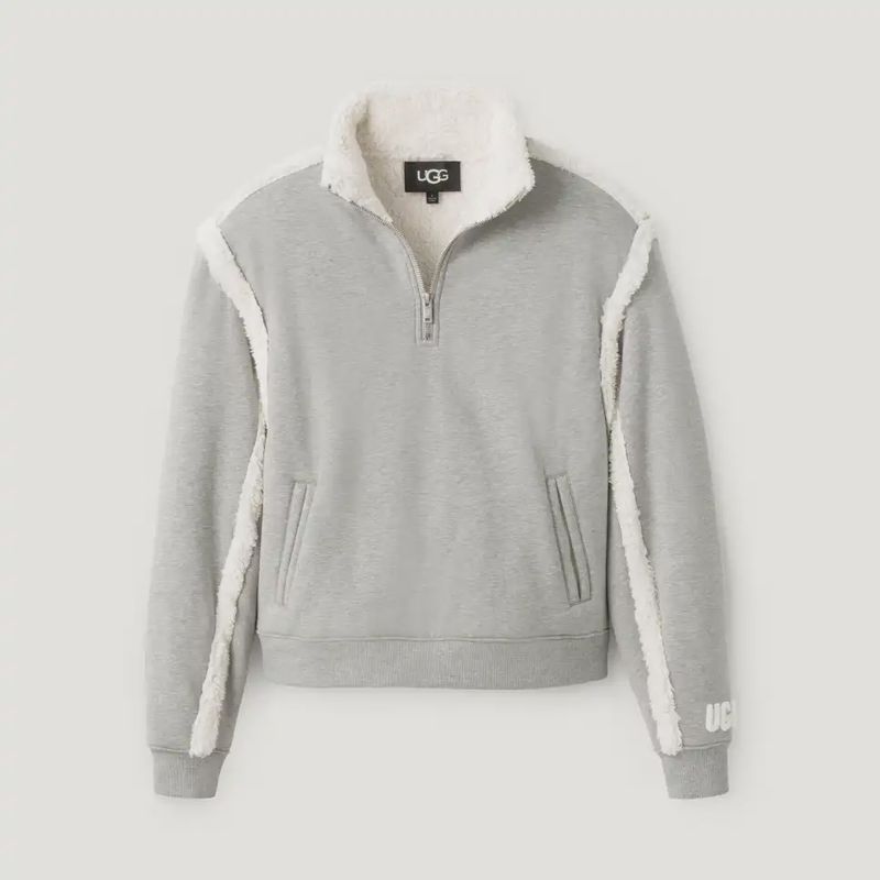 Women&#39;s Lydi Bonded Fleece Half Zip_Grey Heather 164364