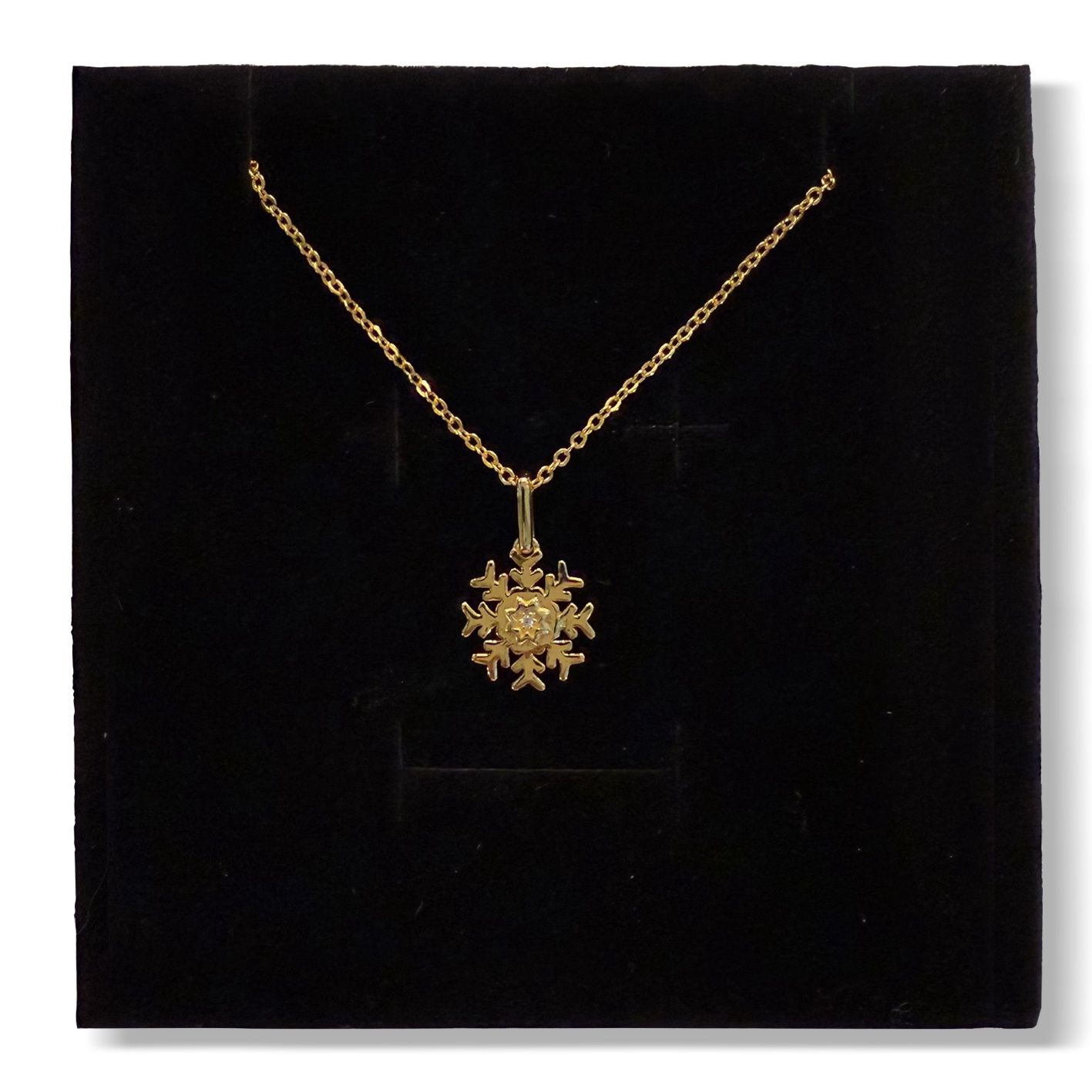 Colisco Snowflake Necklace, 18k Gold Plated Necklace for Women