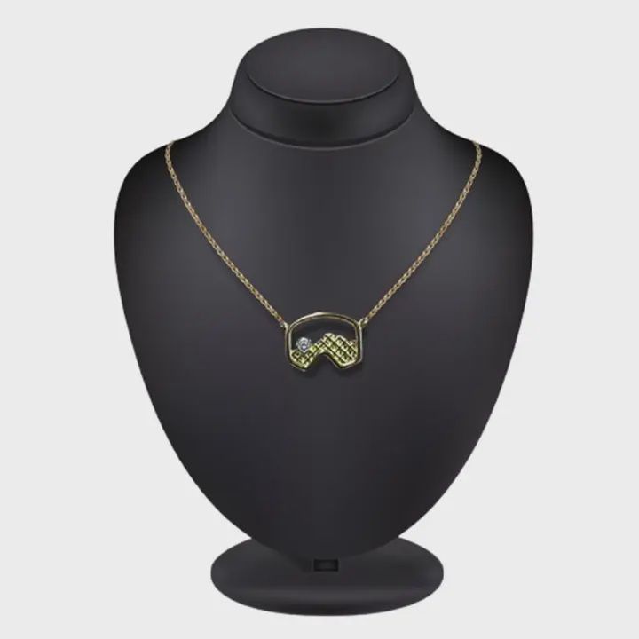 Colisco Mountains Colorado Necklace, 18k Gold Necklace for Women