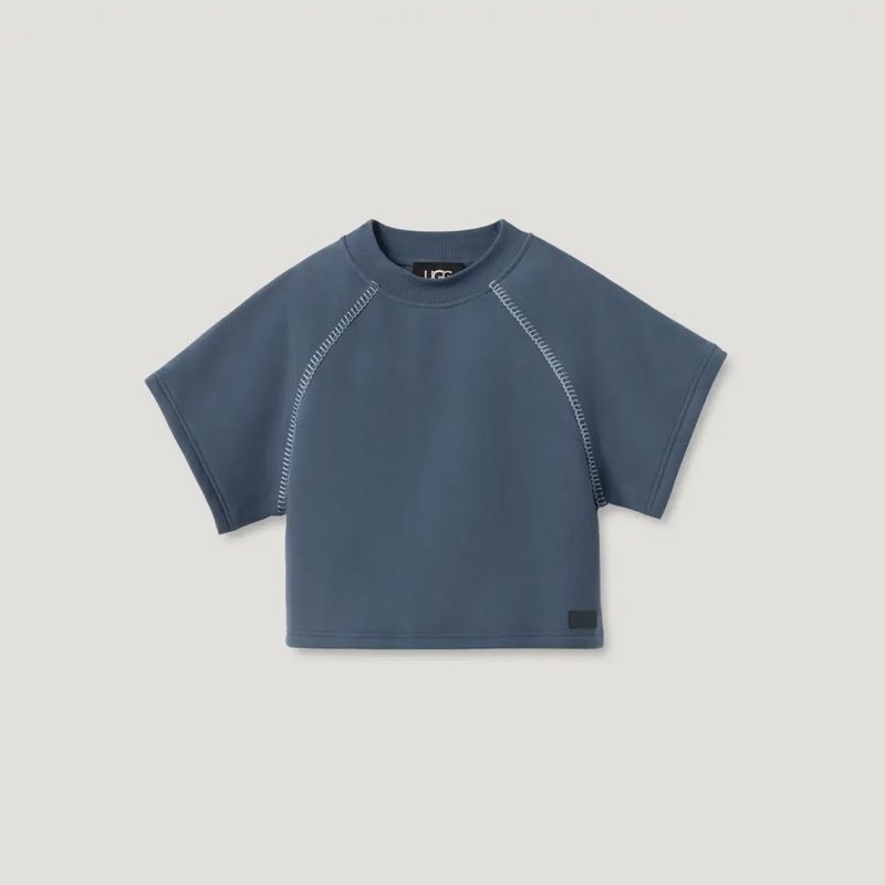 Women&#39;s Classic Short Sleeve Crewneck Desert Blue 164820