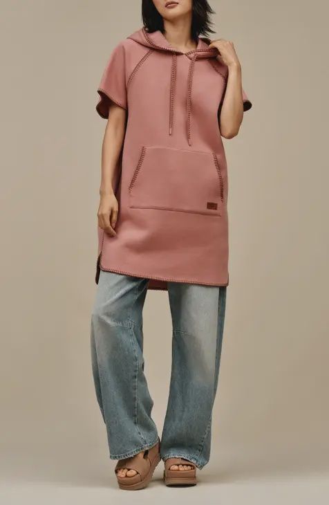 Women Classic Hoodie Dress Pink Dawn 164840, Color: Pink Dawn, Size: XS