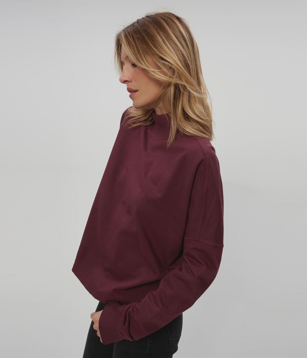 Mila Mock Neck Sweatshirt 163626