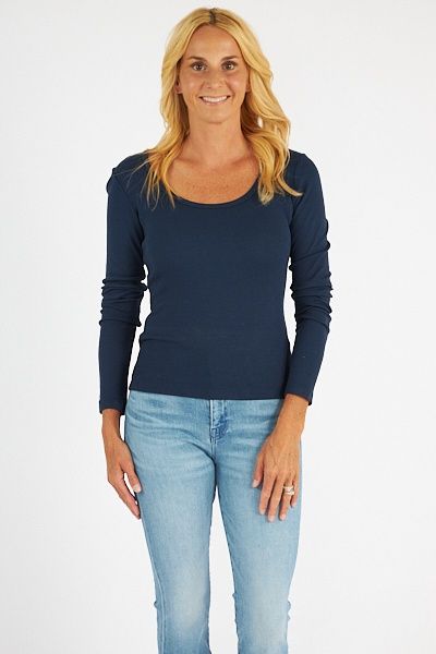Emilia Scoop Neck Tee 161522