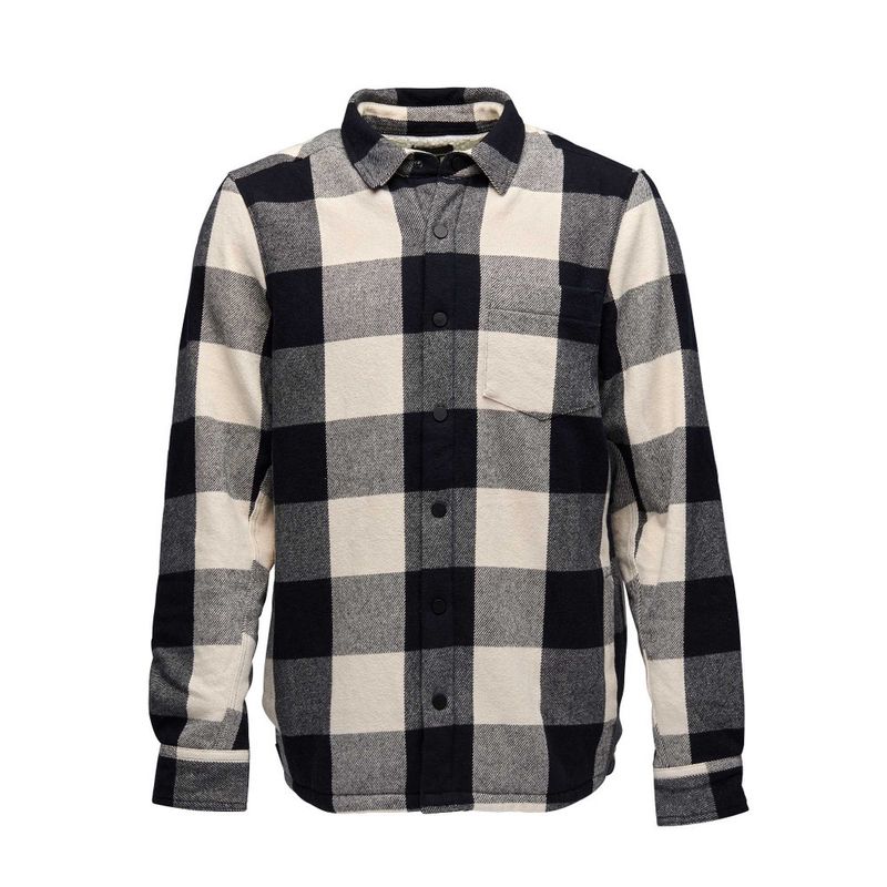 Men's Project Lined Flannel Black White 151585