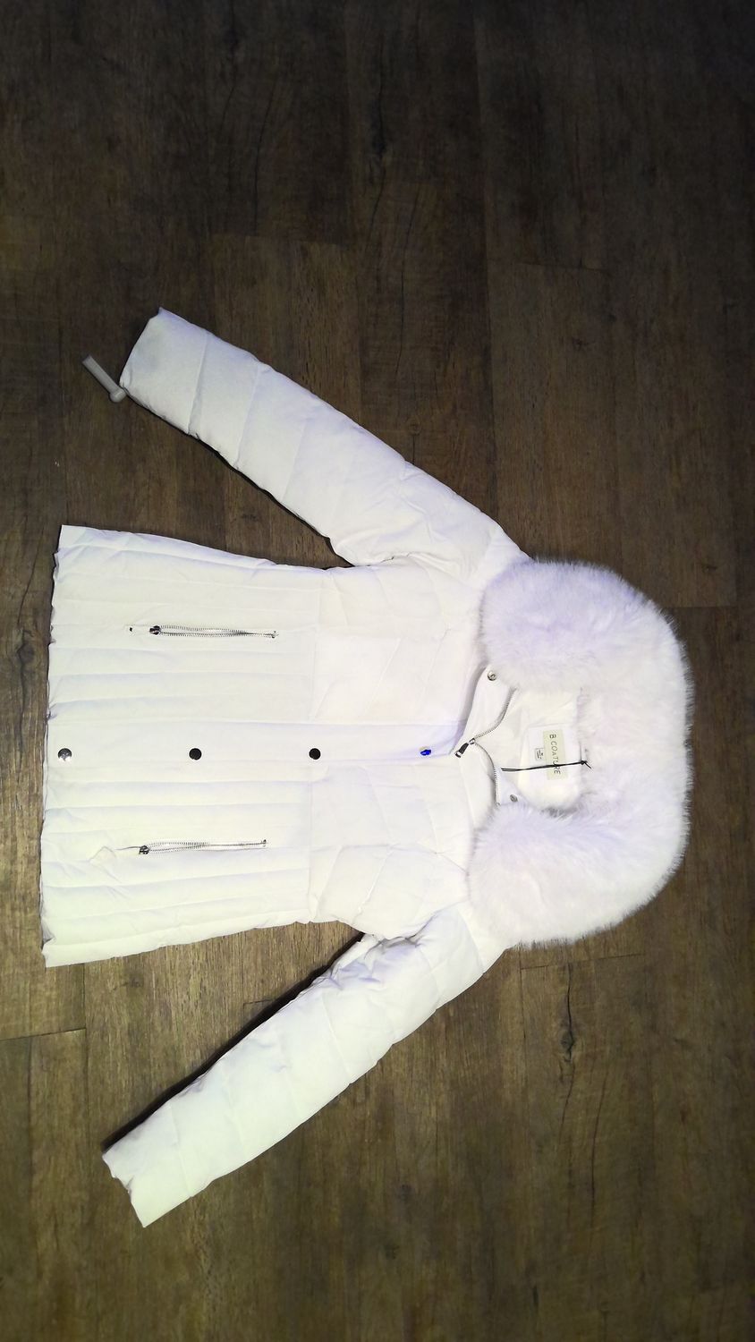 W Long Metalic Puffer Jacket wi 163405