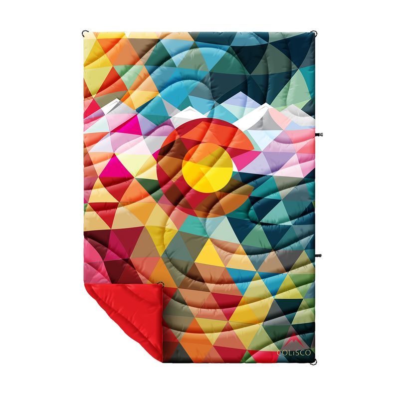 COLISCO Colorado Triangles Poly Eco-Performance Blanket - 52"x75"