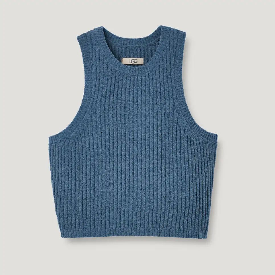 UGG Women&#39;s Elania Tank Lite, Desert Blue, Color: Desert Blue, Size: L