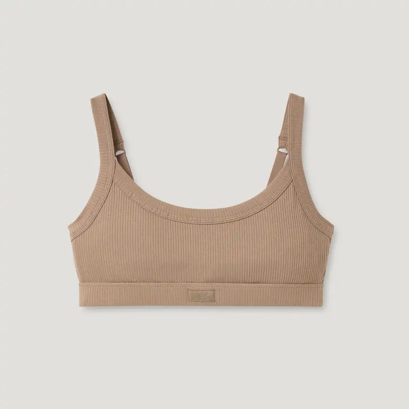 UGG Women&#39;s Tesia Bralette Rib, Silver Taupe