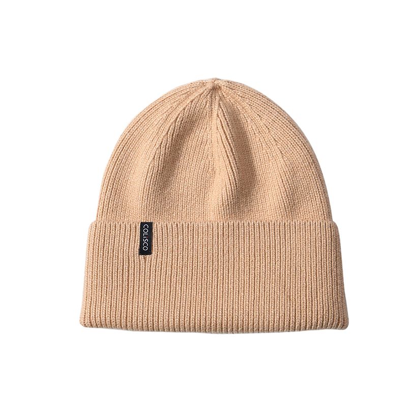 Colisco Soft Warm Cuff Beanie, Beige