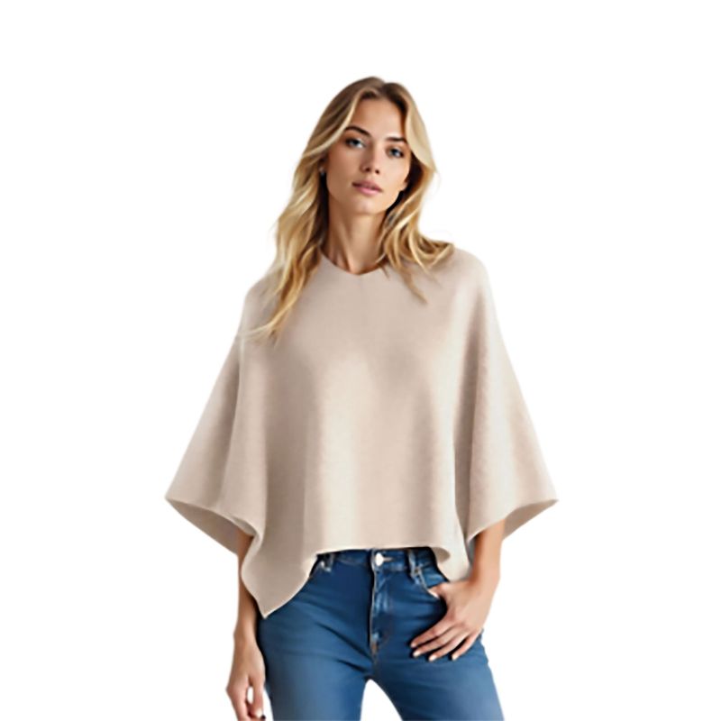 Colisco&#39;s Cashmere Blend Poncho, Camel 165143