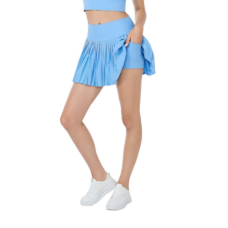 Colisco Pleated Skirt, Skyblue