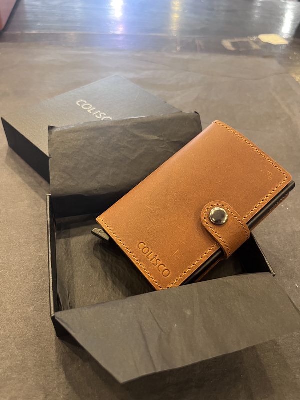 Colisco RFID Slide Wallet, Brown