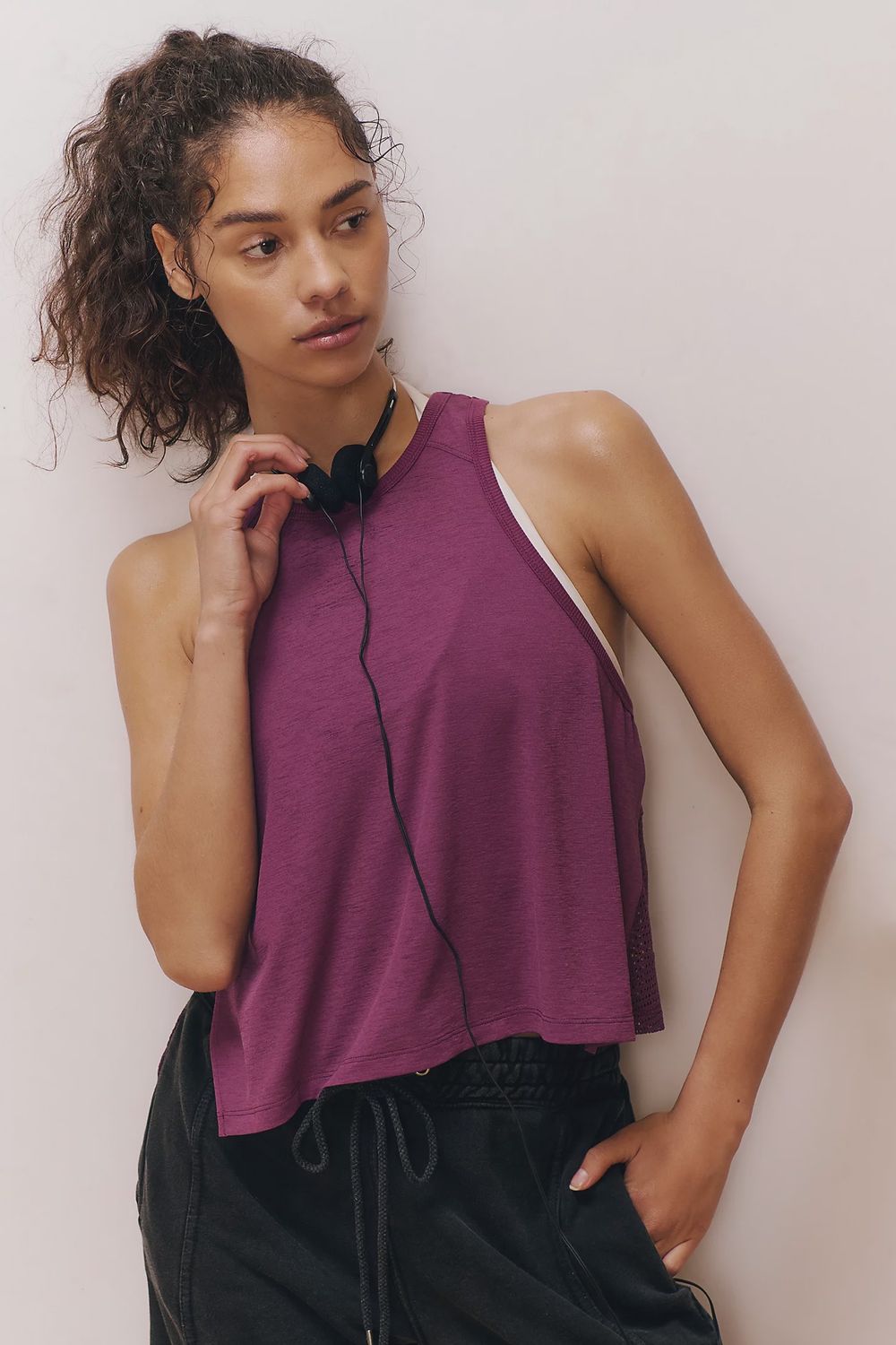 Tempo Flash Finish Tank / Deep Mulberry 16262, Color: Deep Mulberry, Size: XS