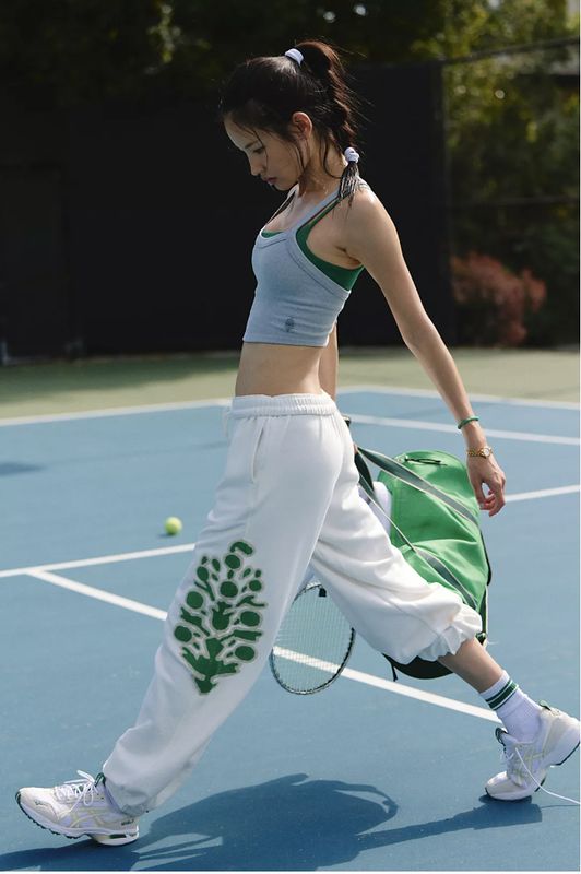All Star Pant Embroi_White Combo