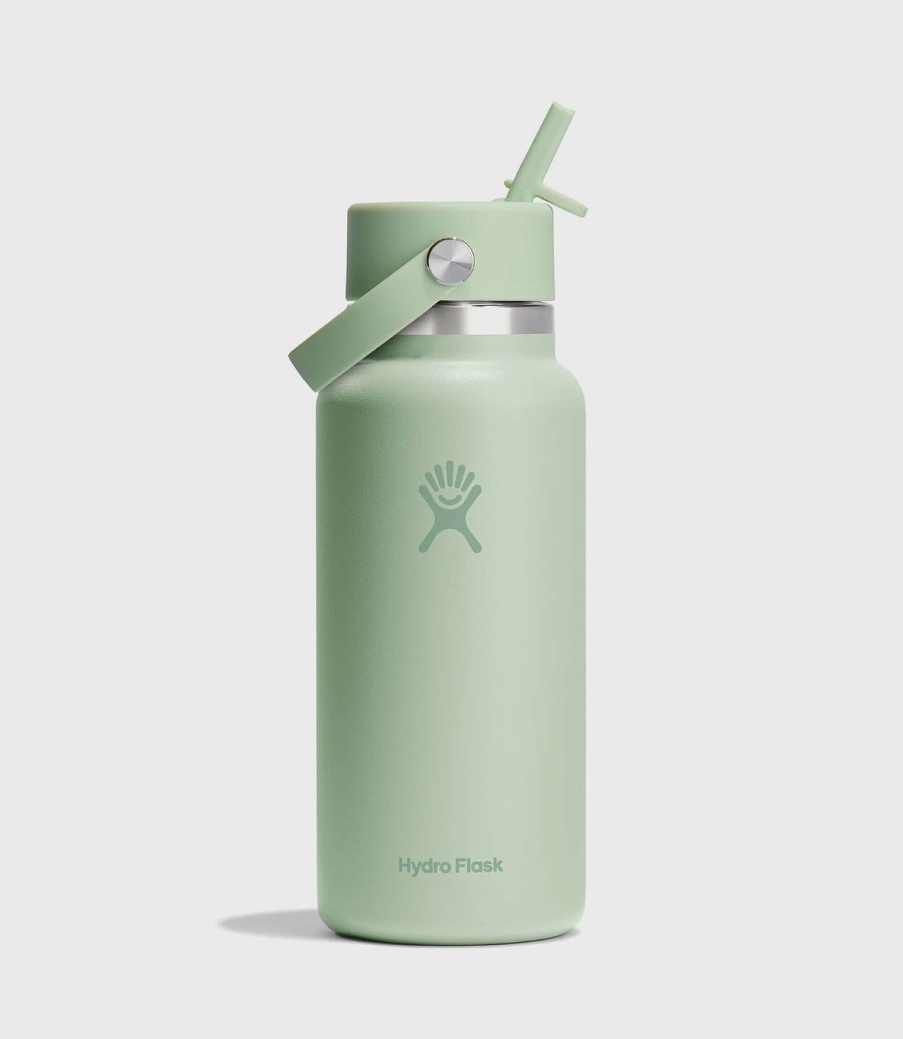Hydro Flask 32 Oz Wide Flex Straw Cap Bottle_18559, Color: Aloe, Size: O/S