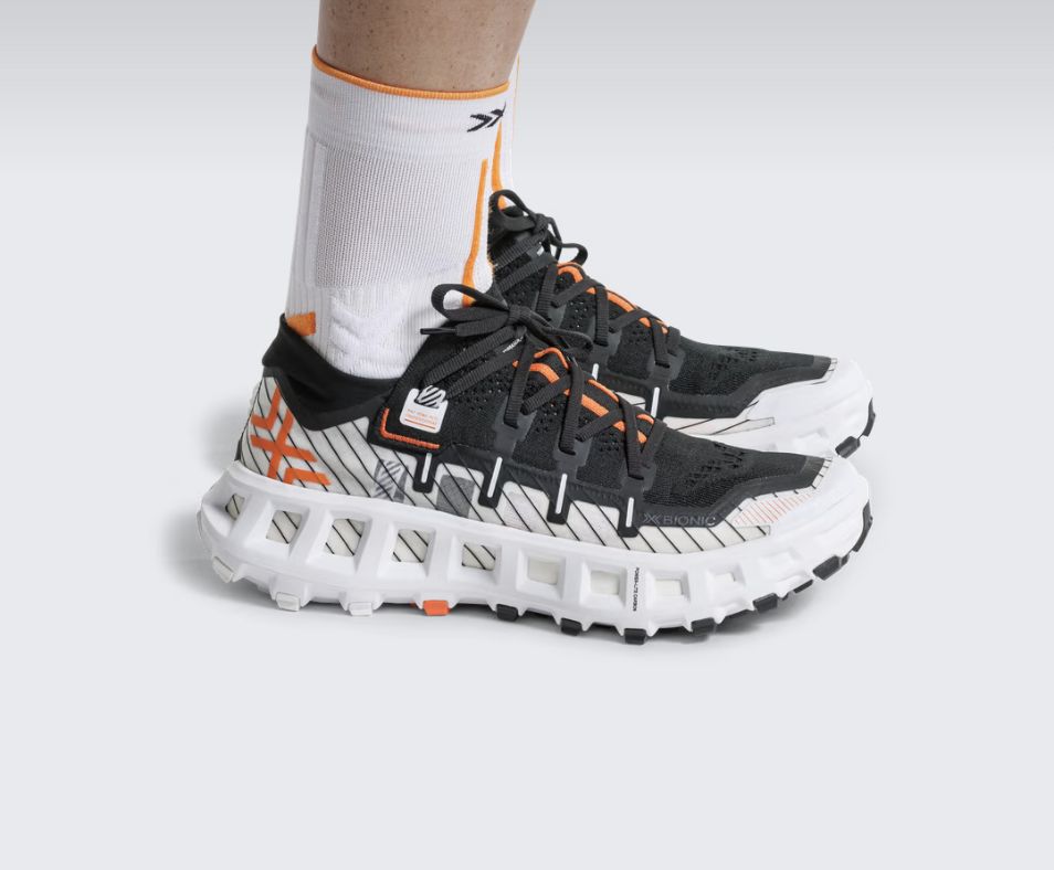 X-Bionic TerraSkin X00/C_White/Orange/Black, Size: M7.0/W8.0, Color: White/Orange/Black