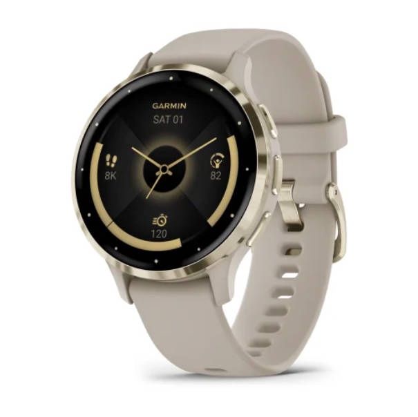 Venu 3S, GPS, WiFi, French Gray_160008, Color: Soft Gold, Size: O/S